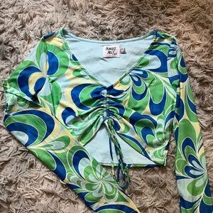 Princess Polly Vibrant Swirl Crop Top